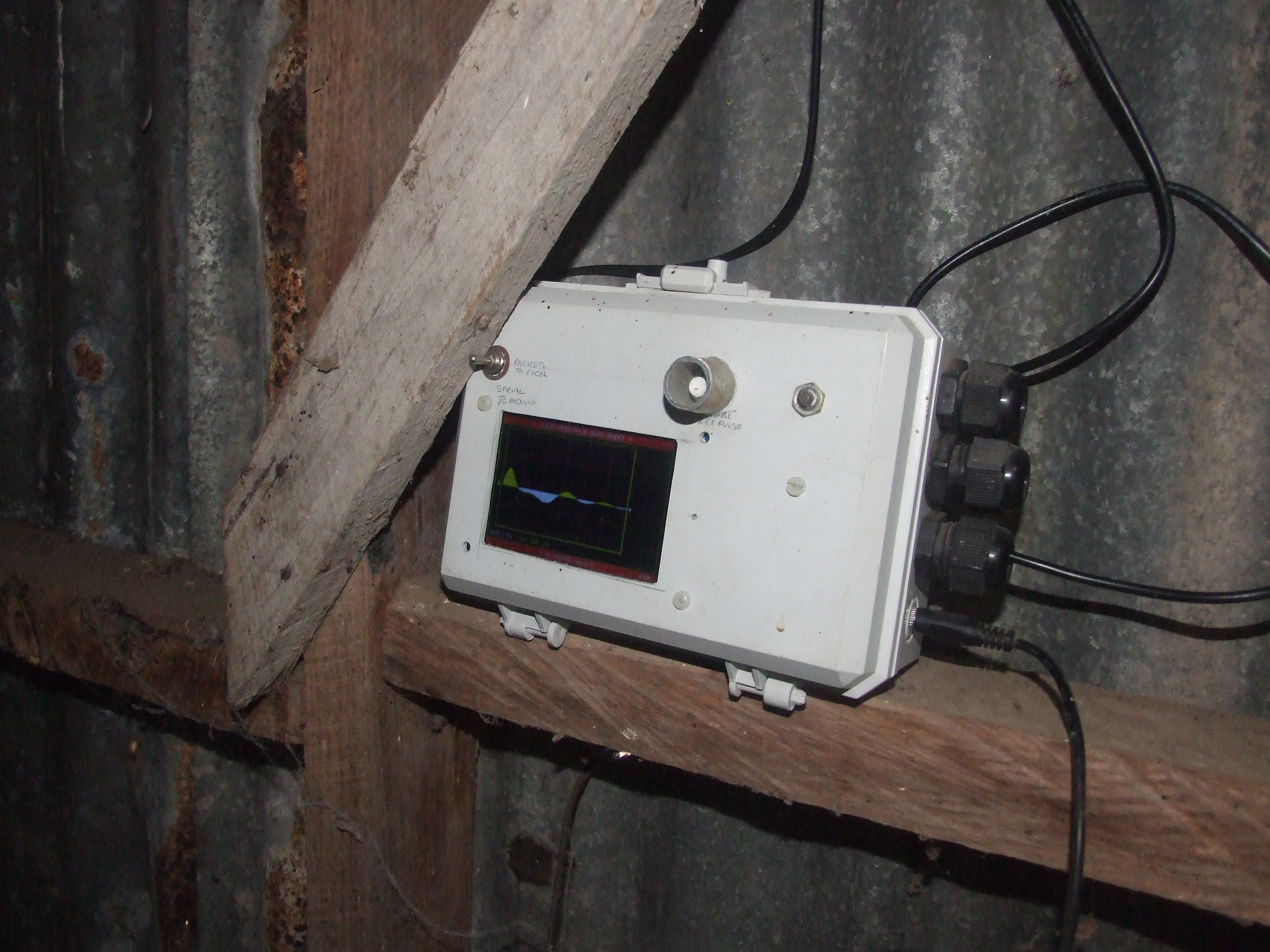 DIY electric fence graphical monitor, transmit end display