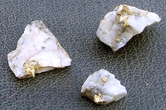 Sample ofNormanby gold had to be twisted apart. "Toffee gold"
