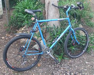 Miyata Valley Runner disk brake and 'elderly citizen' upgrade, frame is retained as original