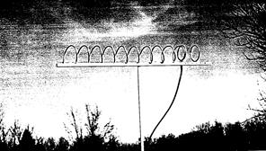 Original Krauss design helical antenna used loop groundplane