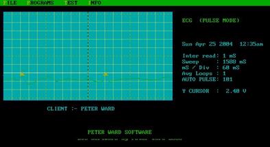 Author's DOS software for enhancing Silicon Chip magazine ECG Kit