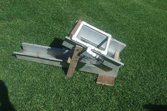 DIY highbanker, lightweight folding sluice