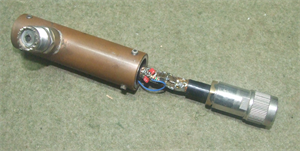 Mounted In-line MAR-2  MMIC RF pre-amp.