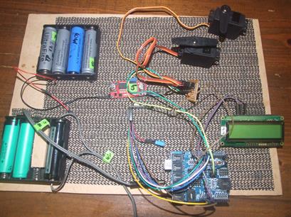 Servo control via Arduino Mega passthrough with servo controller and NRF24L01