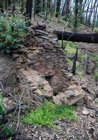 Stonework, Victoria battery, Crooked River goldfield, Victoria
