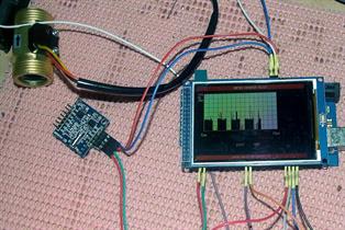 Arduino water meter display in 6 minute blocks