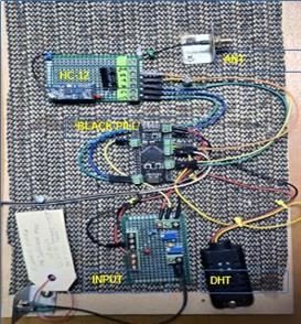 Component layout on prototype "ELECTRIC FENCE Mk3a BLACK PILL"