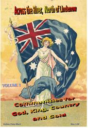 Cover of Peter Ward's "Across the River, North of Lindenow" a free publication covering early life on settlements north of Lindenow, Victoria, Australia